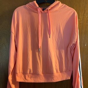 Orange Crop Top Hoodie